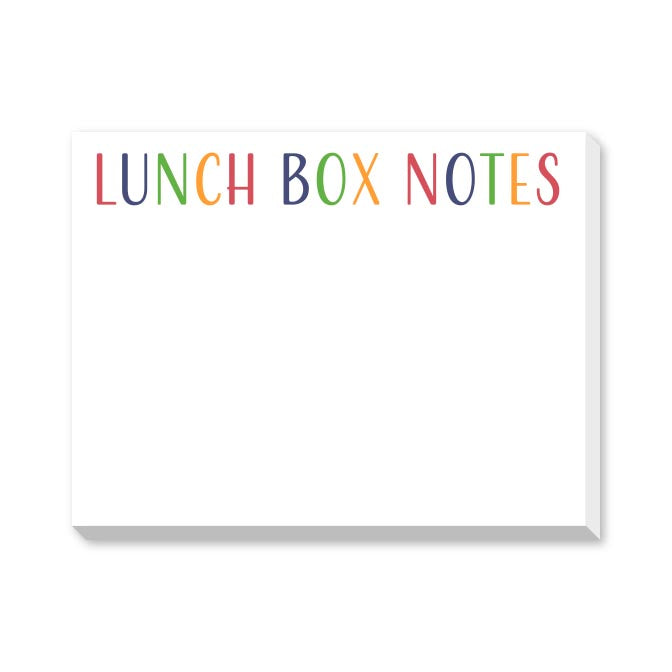 LUNCH BOX NOTE DITTIE NOTEPADS