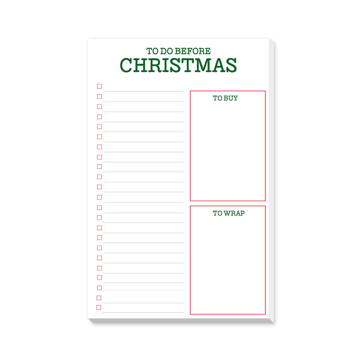 HOLIDAY LARGE NOTEPADS