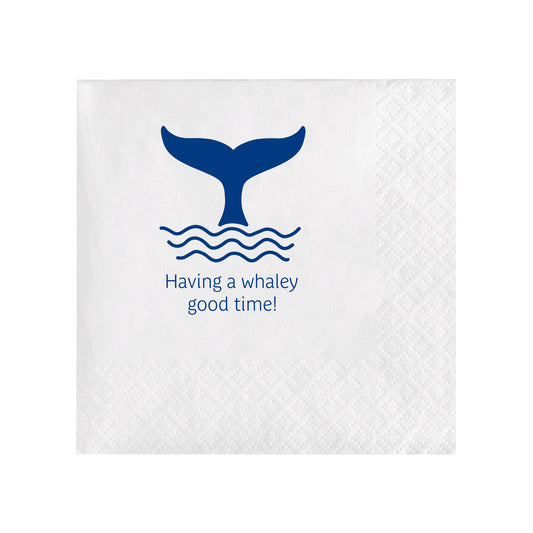 HAVING A WHALEY GOOD TIME COCKTAIL NAPKINS