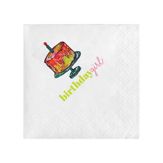 BIRTHDAY GIRL COCKTAIL NAPKINS
