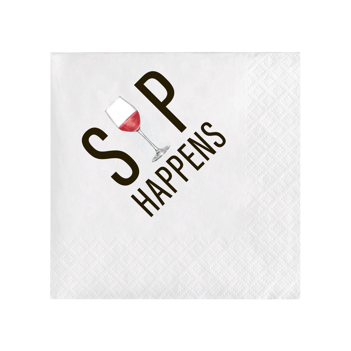 SIP HAPPENS COCKTAIL NAPKINS