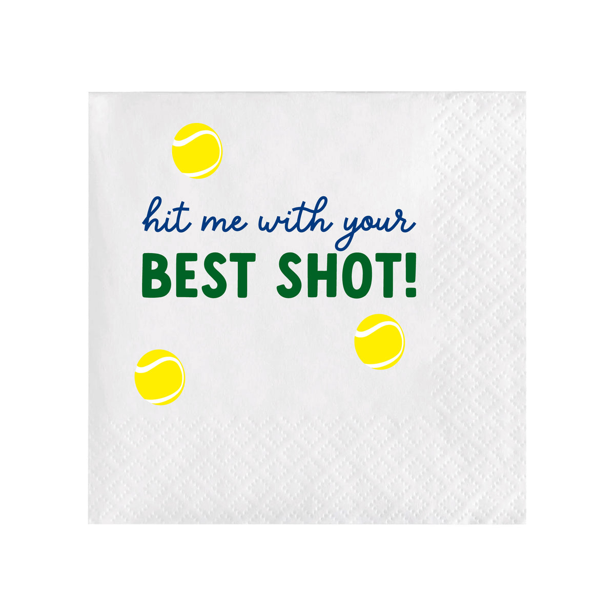 TENNIS COCKTAIL NAPKINS