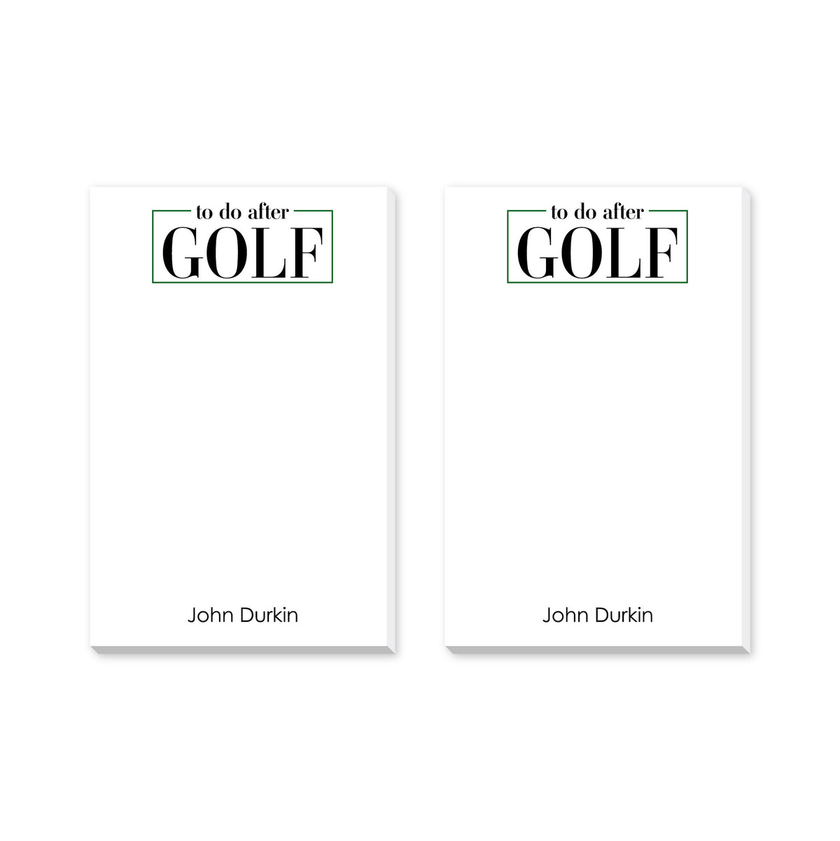 TO DO AFTER GOLF PERSONALIZED NOTEPADS