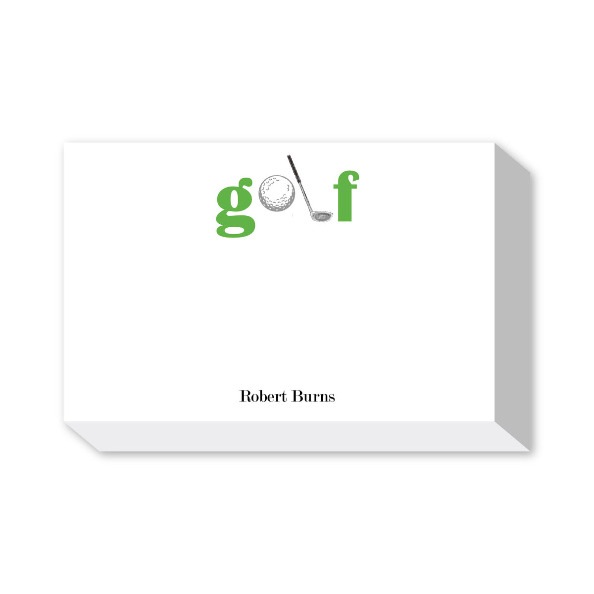 GOLF PERSONALIZED NOTEPADS