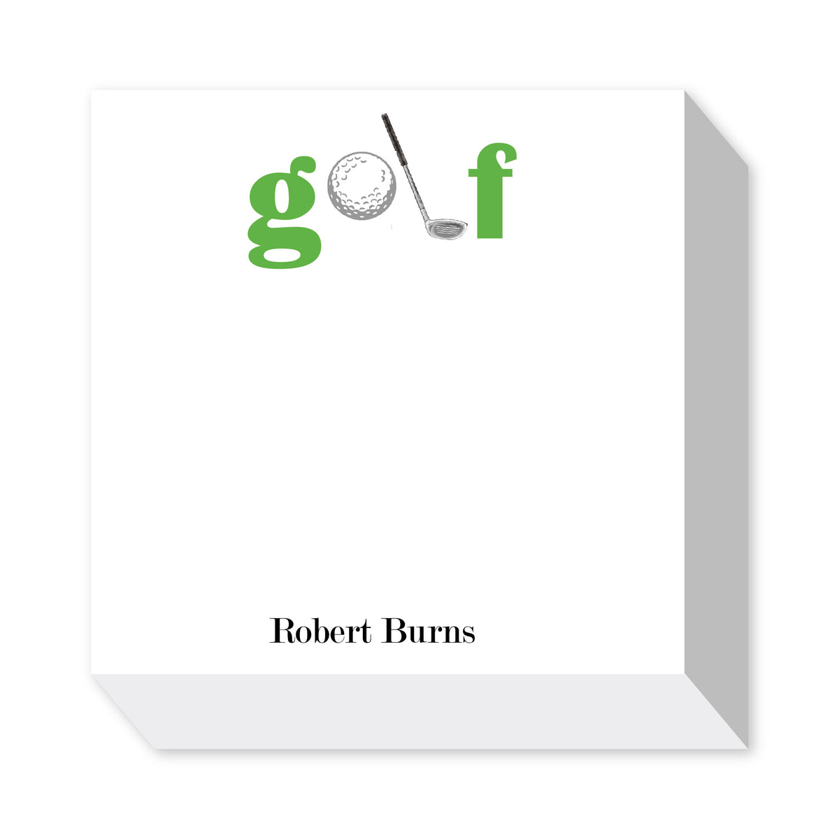 GOLF PERSONALIZED NOTEPADS