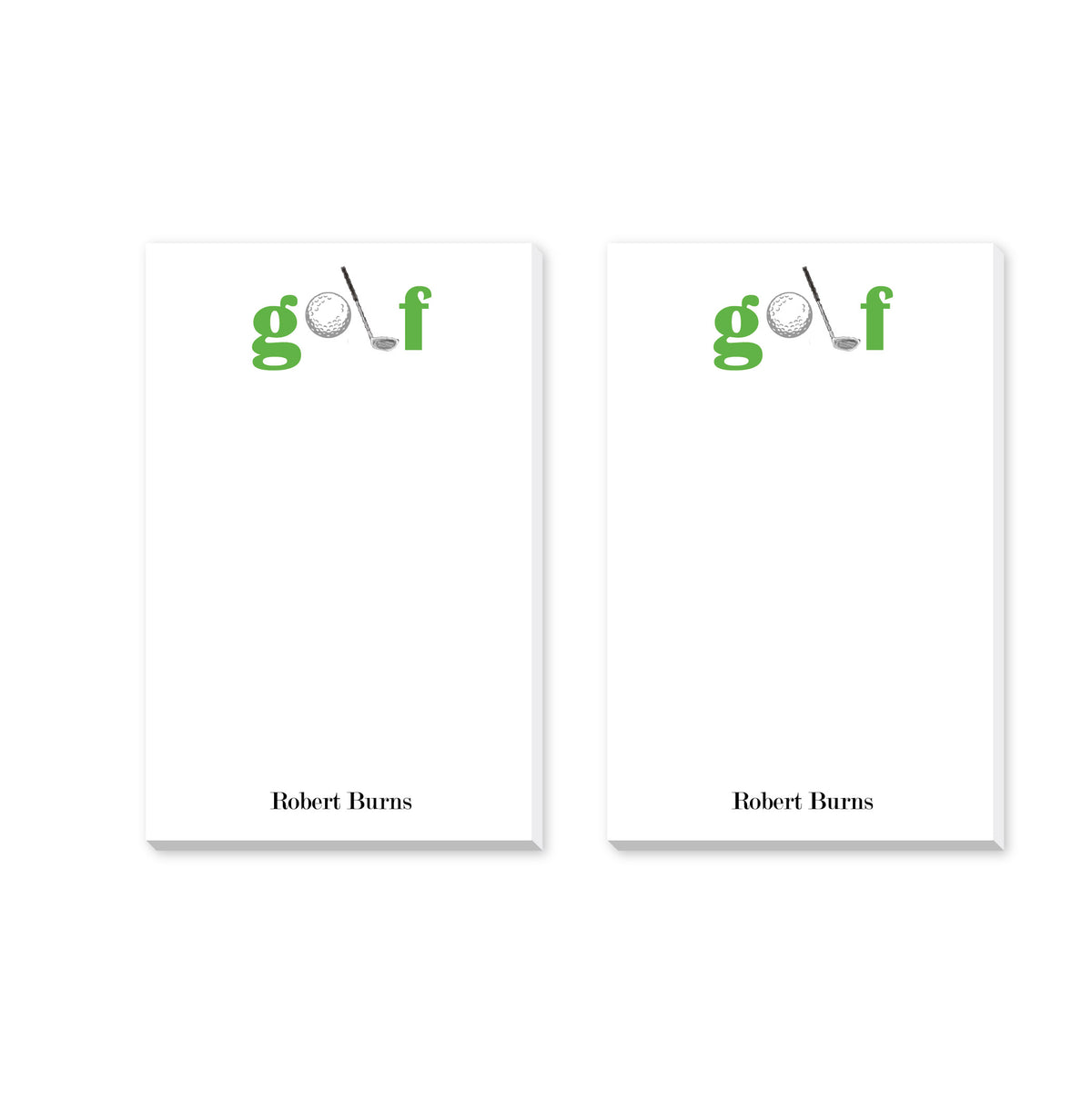 GOLF PERSONALIZED NOTEPADS