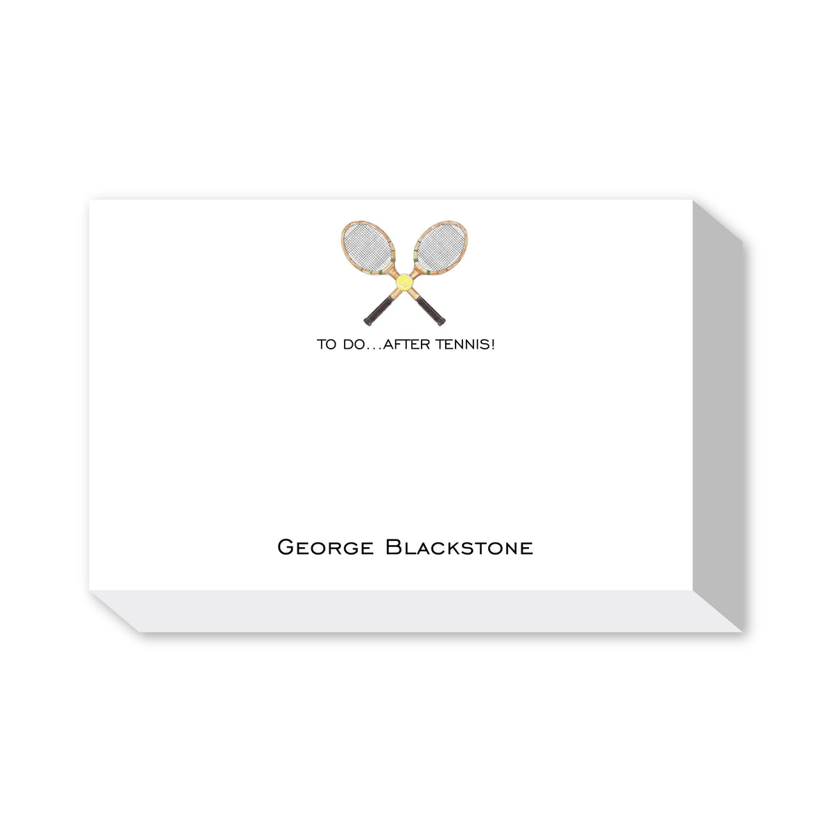 TO DO AFTER TENNIS PERSONALIZED NOTEPADS