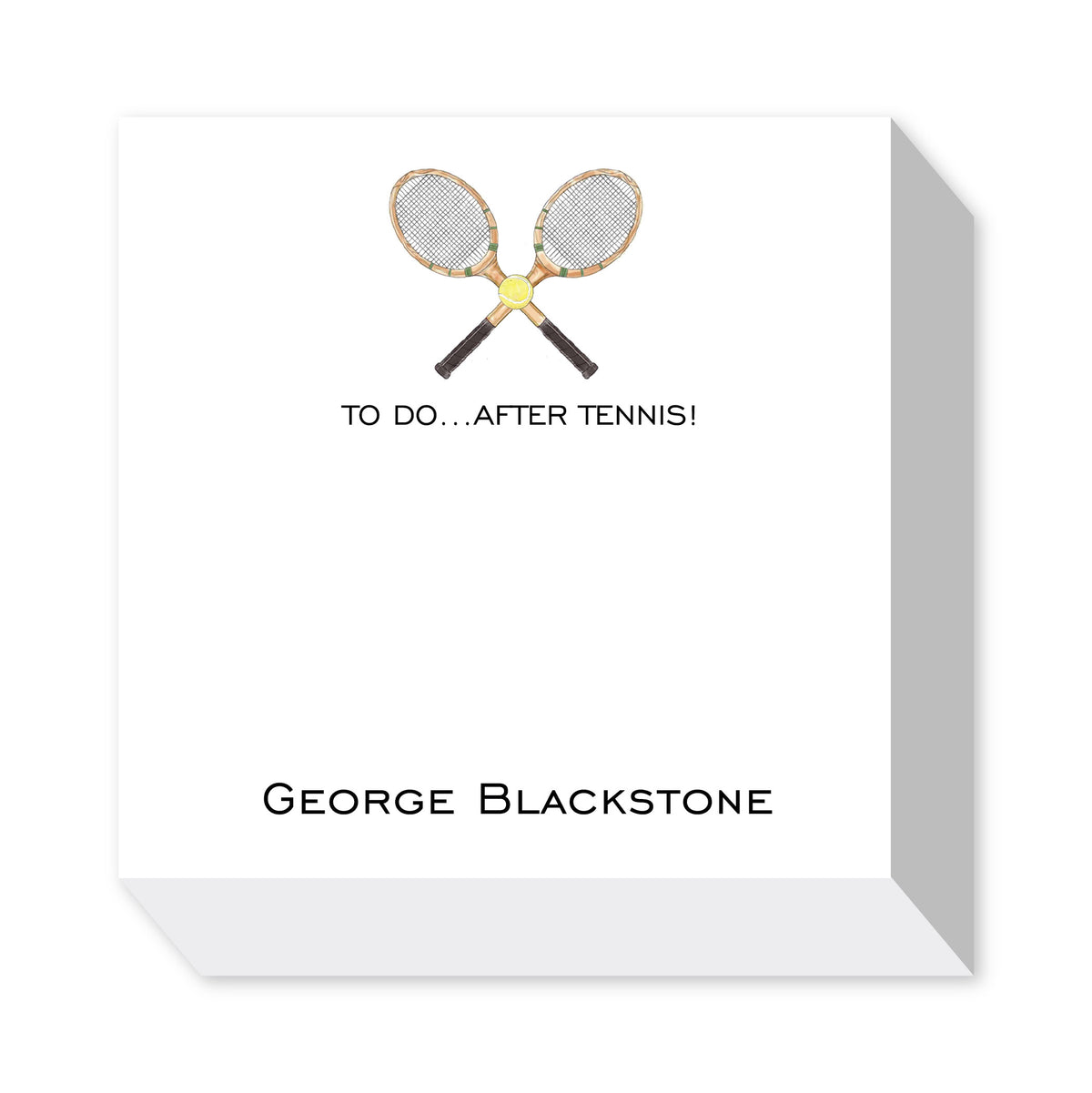 TO DO AFTER TENNIS PERSONALIZED NOTEPADS