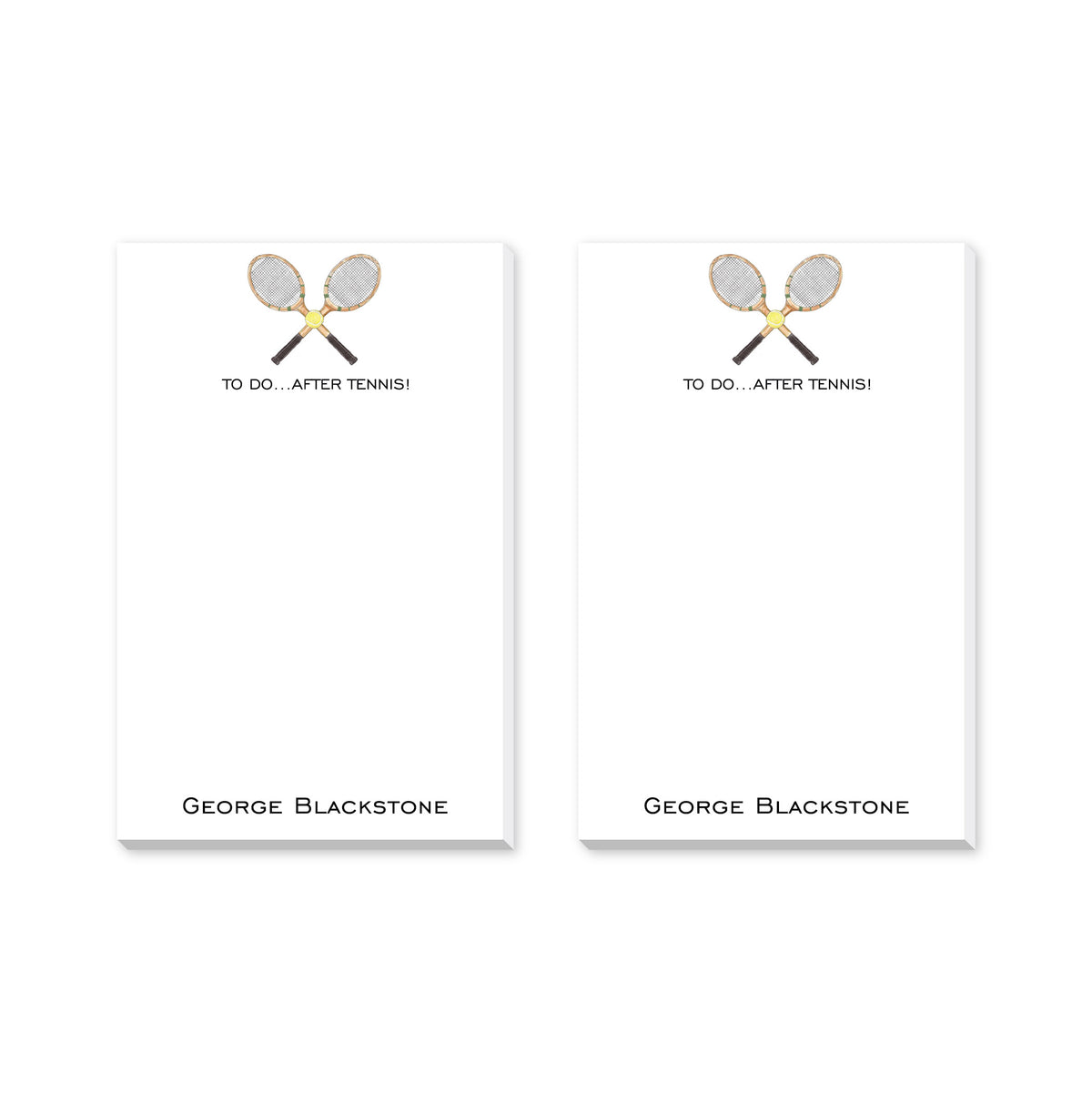 TO DO AFTER TENNIS PERSONALIZED NOTEPADS