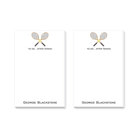 TO DO AFTER TENNIS PERSONALIZED NOTEPADS