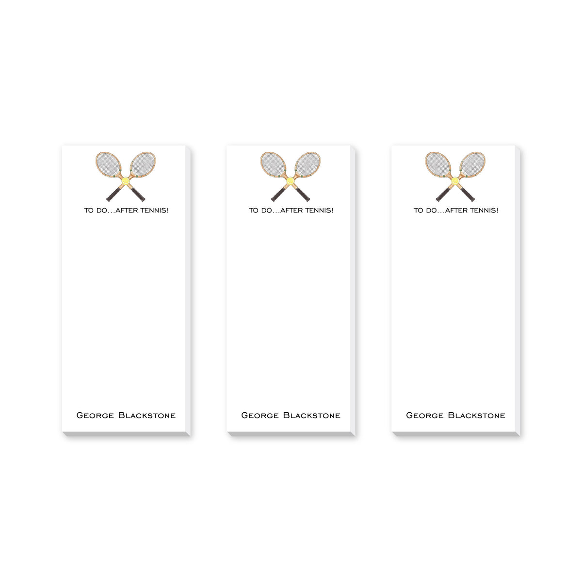 TO DO AFTER TENNIS PERSONALIZED NOTEPADS