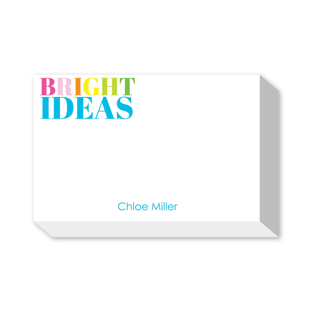 BRIGHT IDEAS PERSONALIZED NOTEPADS