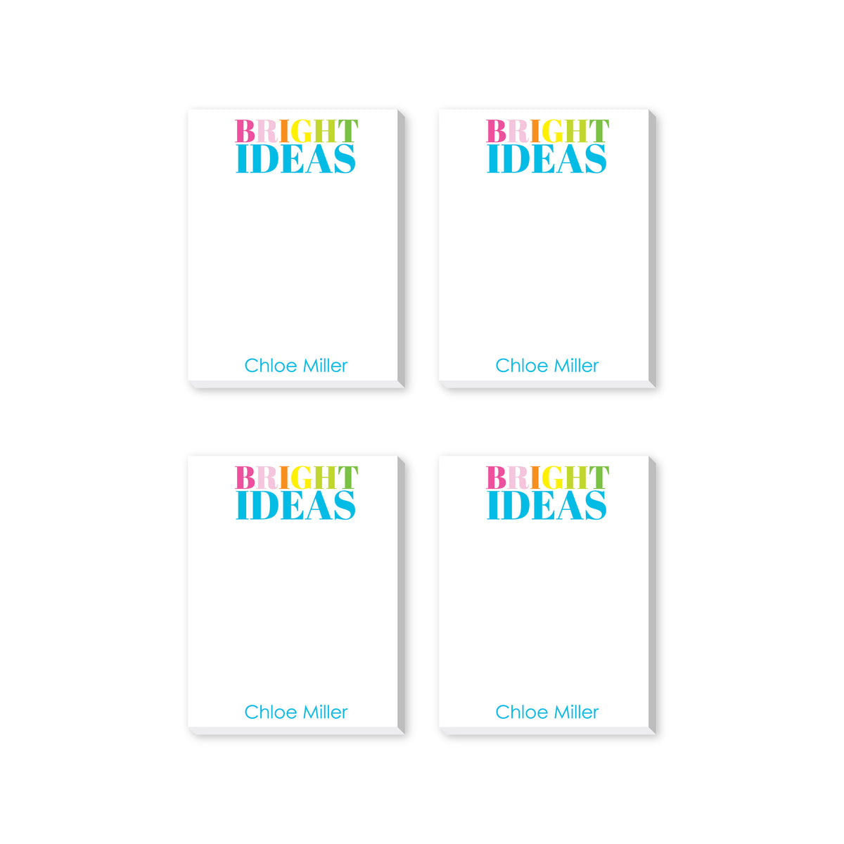 BRIGHT IDEAS PERSONALIZED NOTEPADS