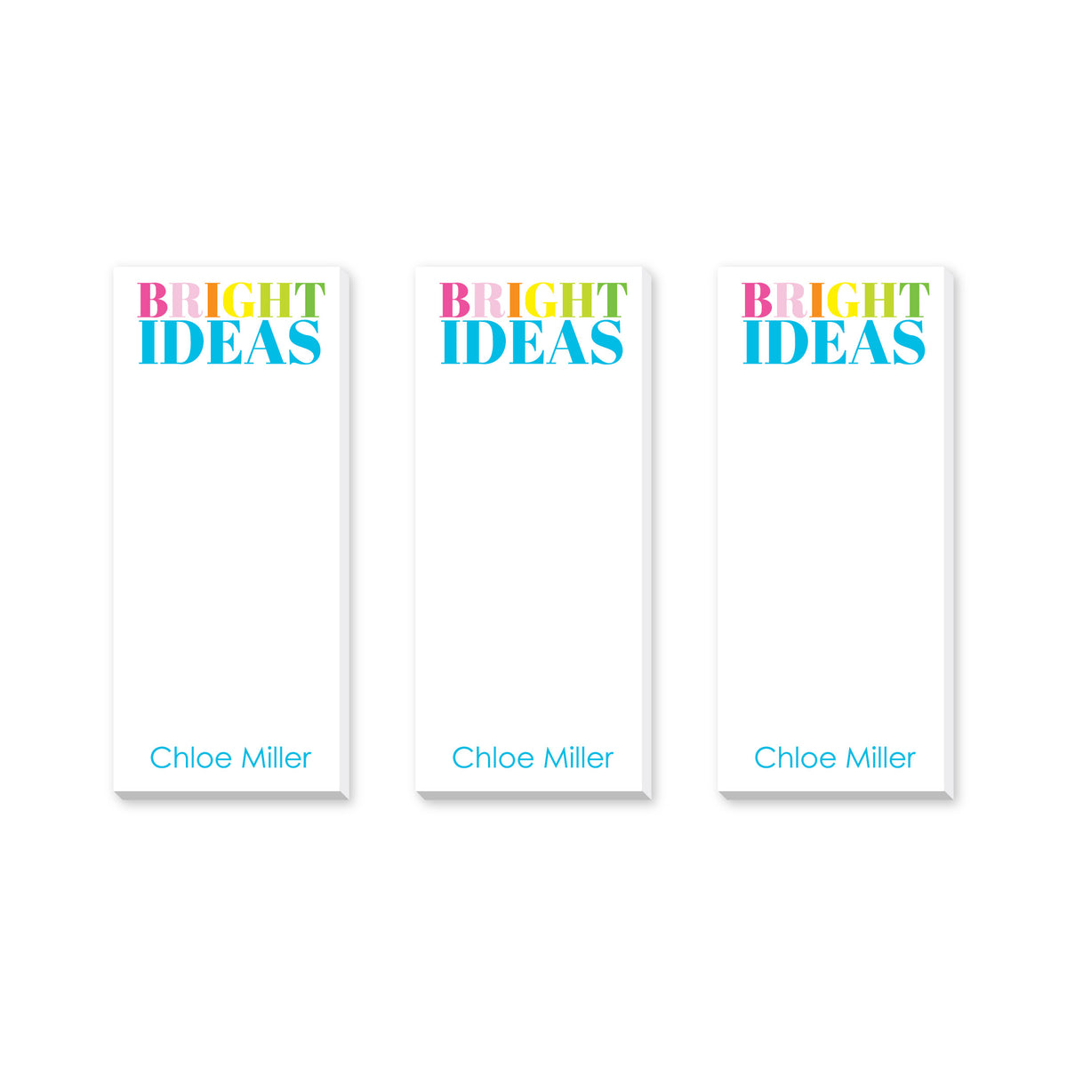 BRIGHT IDEAS PERSONALIZED NOTEPADS