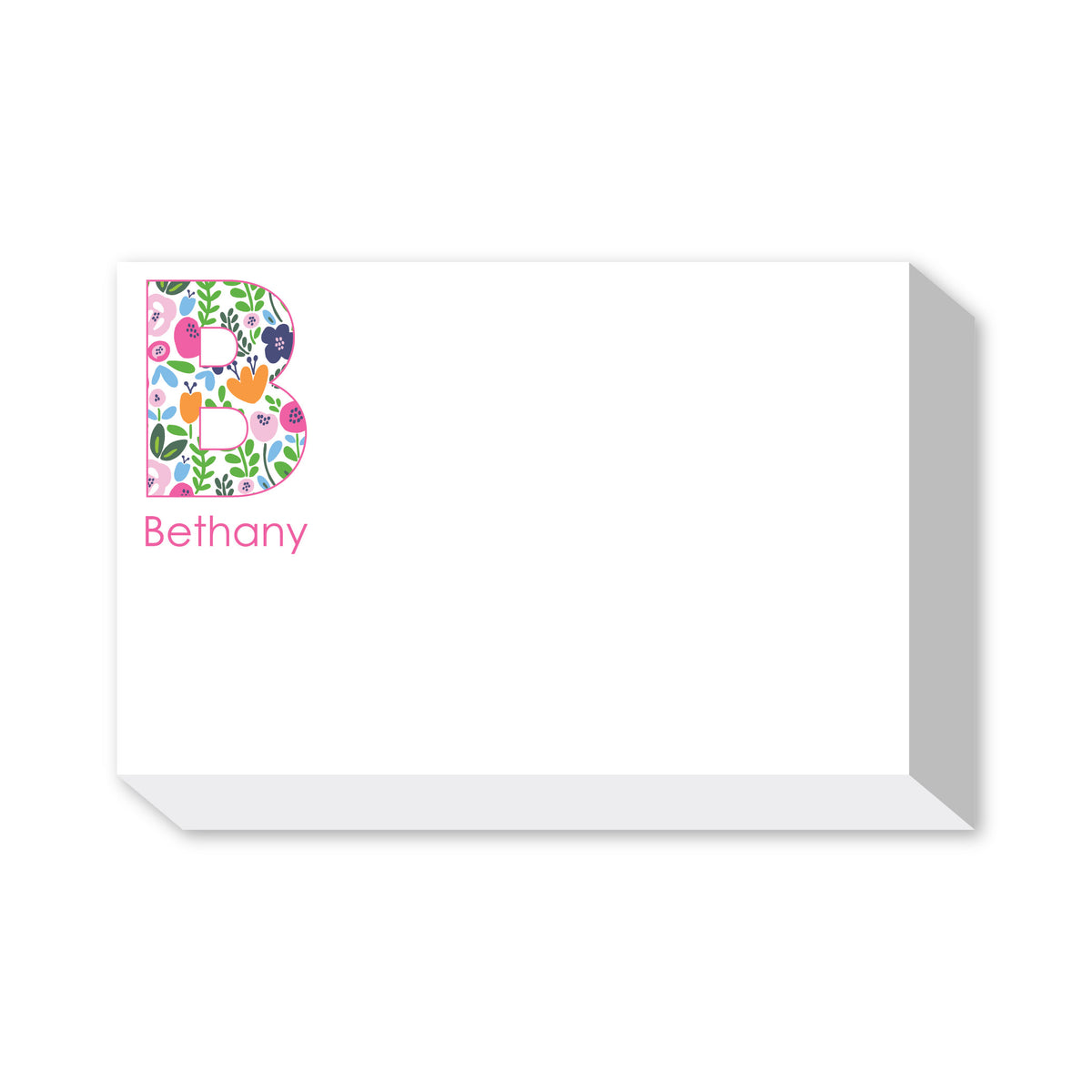INITIAL PERSONALIZED NOTEPADS