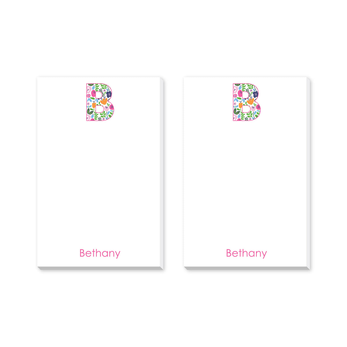 INITIAL PERSONALIZED NOTEPADS