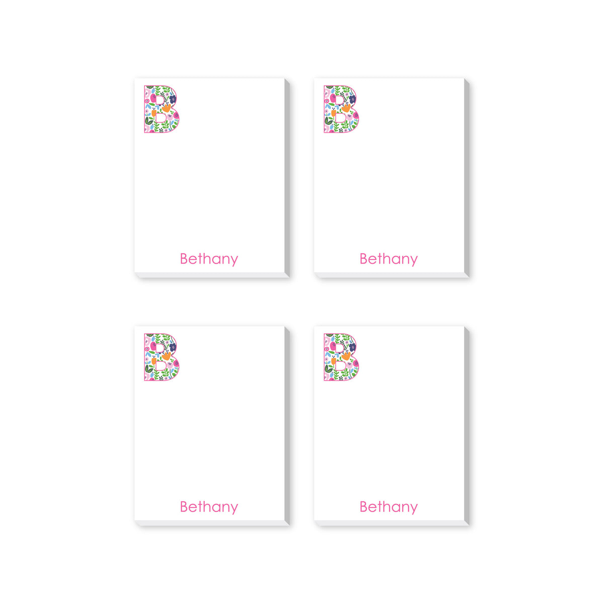 INITIAL PERSONALIZED NOTEPADS