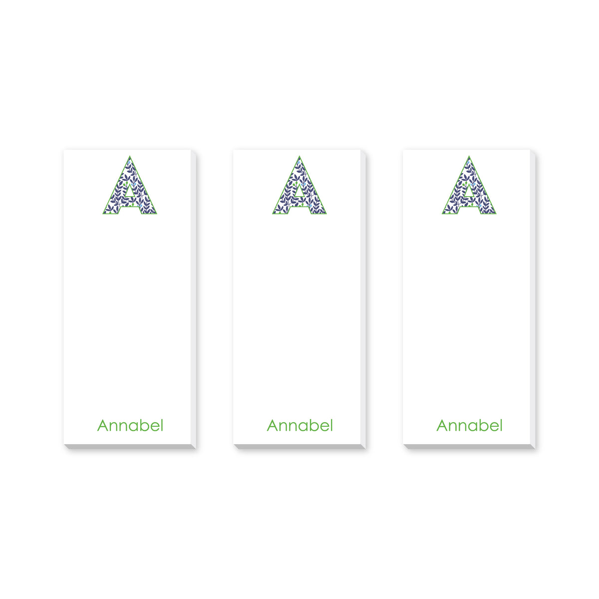 INITIAL PERSONALIZED NOTEPADS