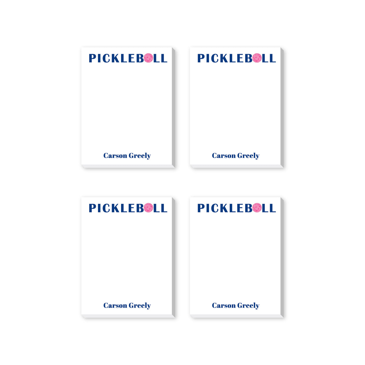 PICKLEBALL PERSONALIZED NOTEPADS