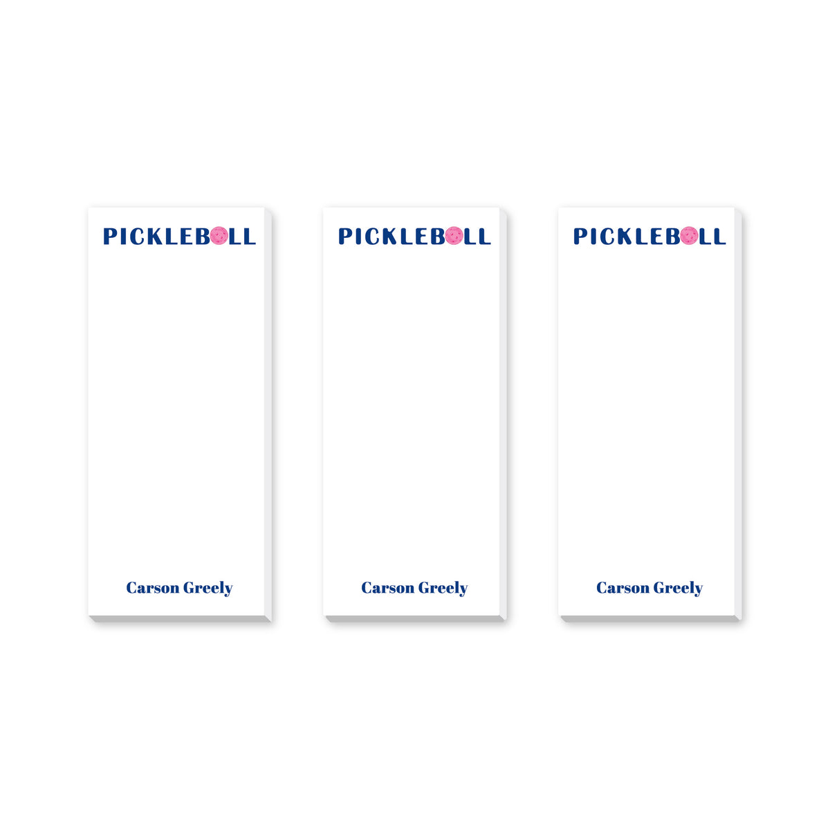 PICKLEBALL PERSONALIZED NOTEPADS