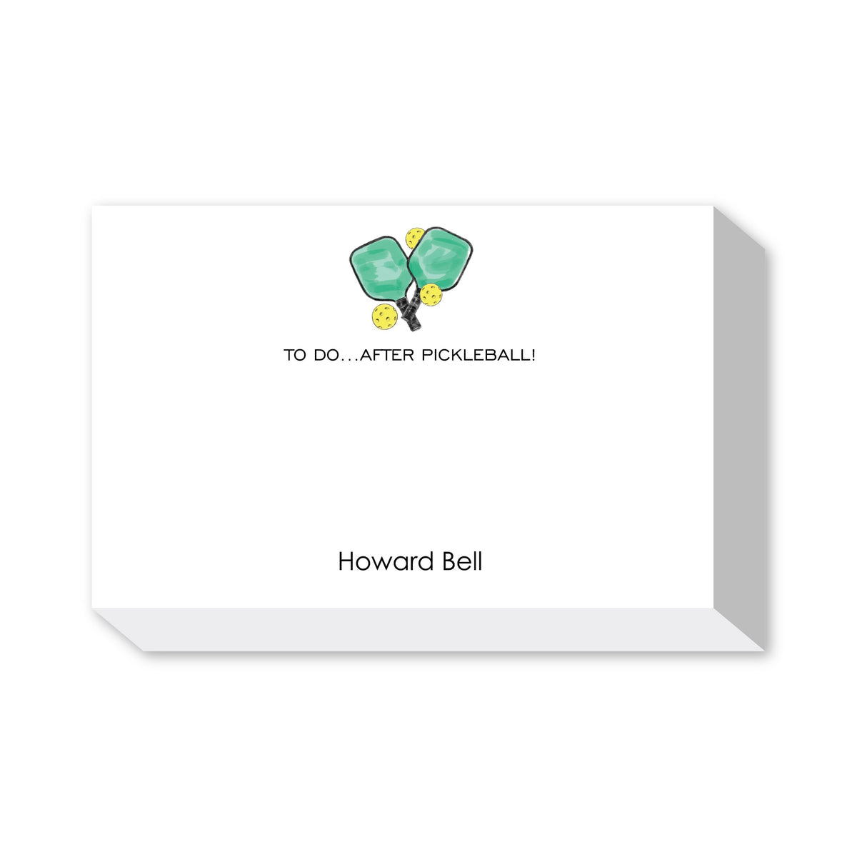 TO DO AFTER PICKLEBALL PERSONALIZED NOTEPADS