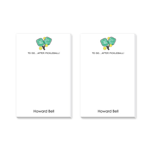 TO DO AFTER PICKLEBALL PERSONALIZED NOTEPADS