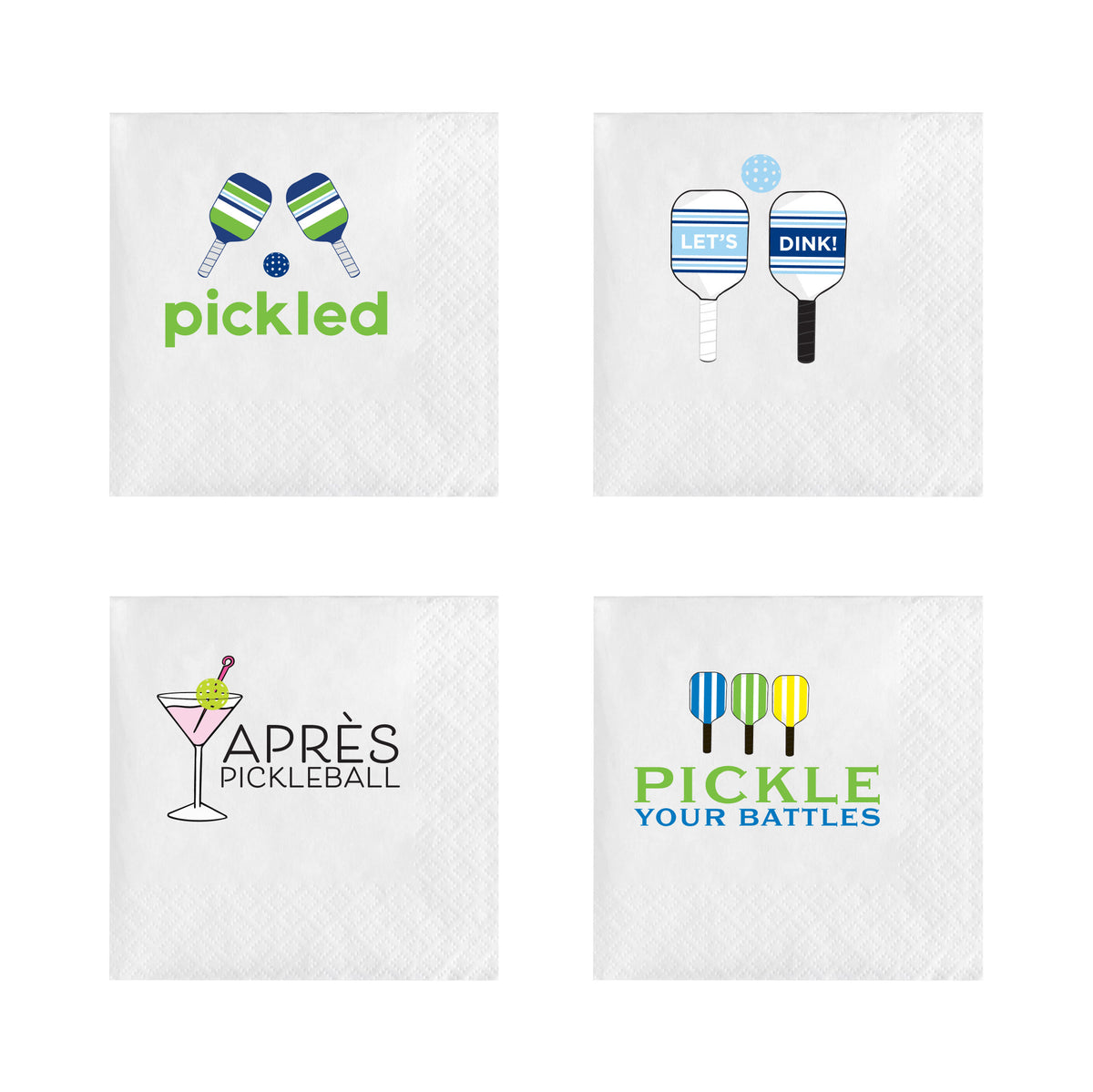 PICKLEBALL COCKTAIL NAPKINS