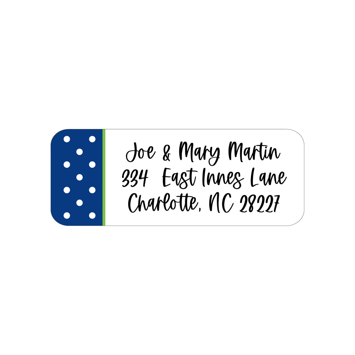 DOTTED PERSONALIZED ADDRESS LABELS