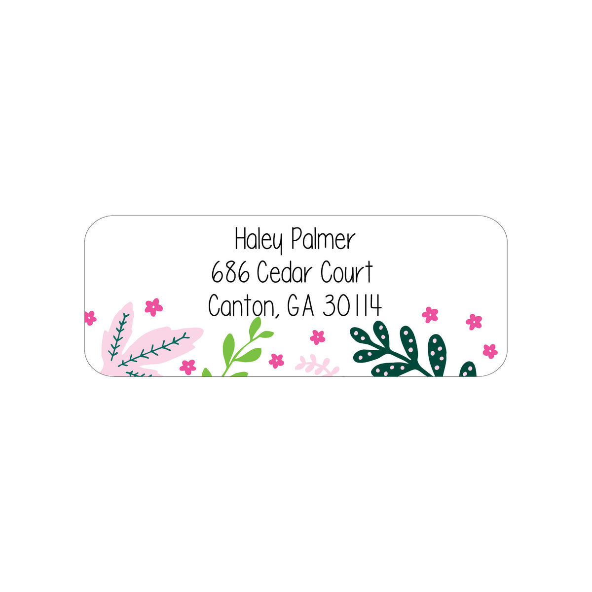 STARS & PLANTS PERSONALIZED ADDRESS LABELS