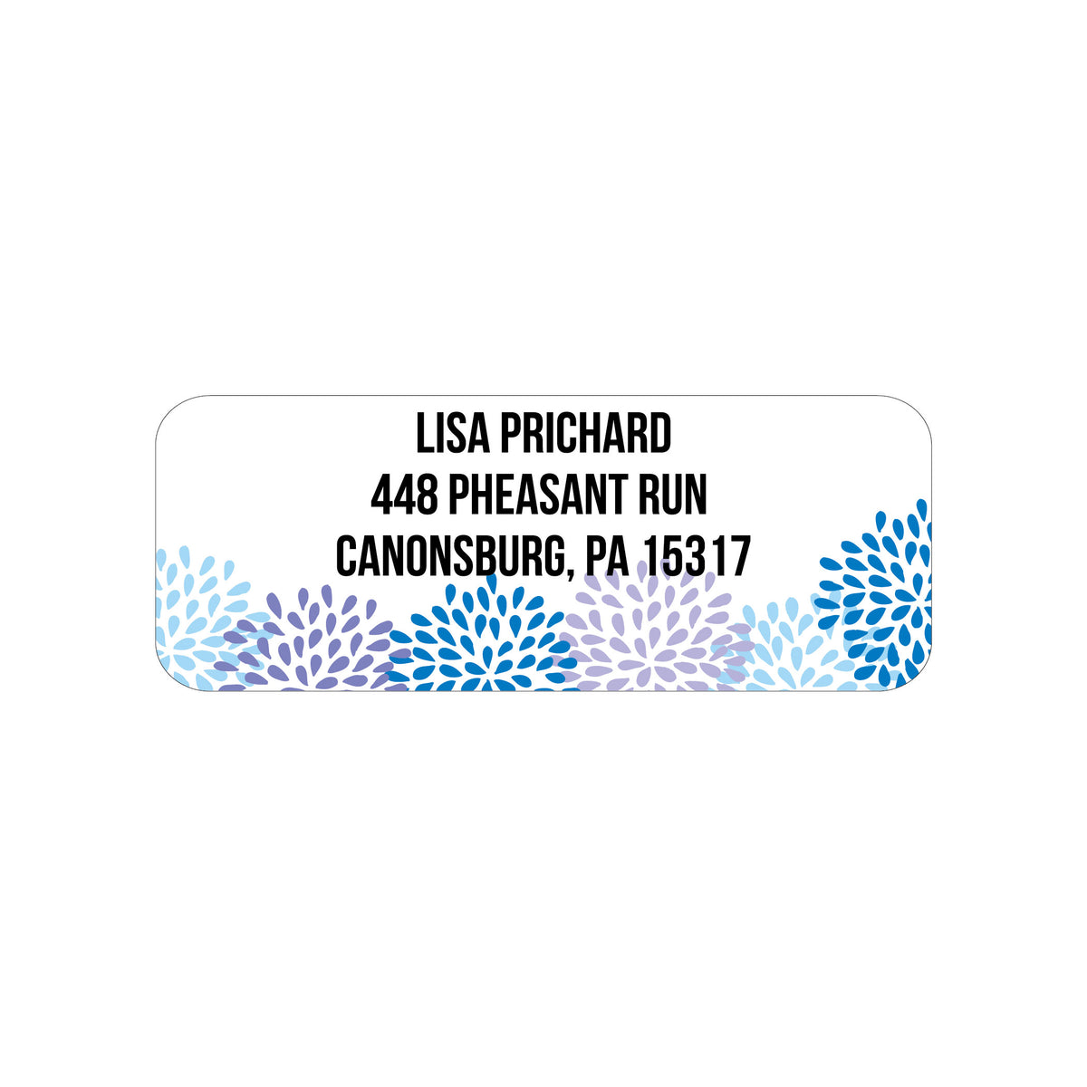 FLORAL PERSONALIZED ADDRESS LABELS