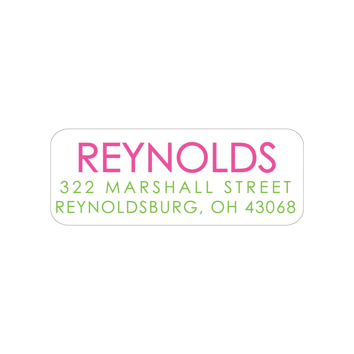 SIMPLE PERSONALIZED ADDRESS LABELS