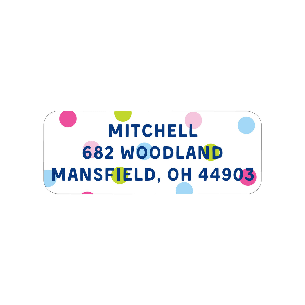 PATTERN PERSONALIZED ADDRESS LABELS