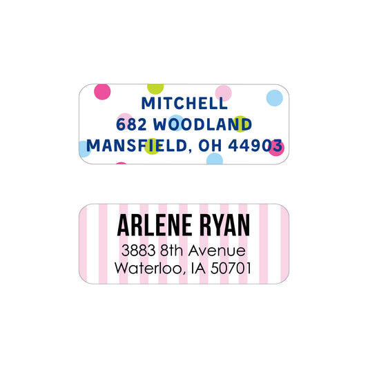 PATTERN PERSONALIZED ADDRESS LABELS