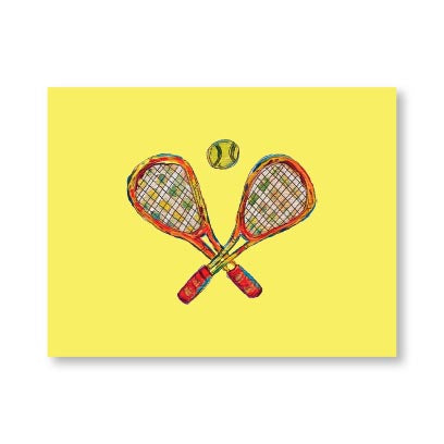 TENNIS FOLDOVER NOTES