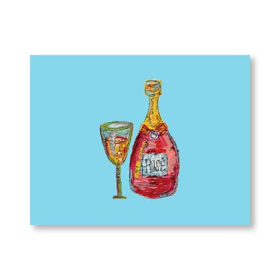 CHAMPAGNE FOLDOVER NOTES