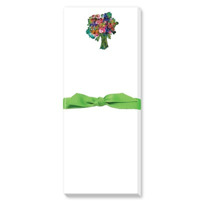 BOUQUET OF FLOWERS SKINNIE NOTEPAD