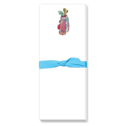 GOLF CLUBS SKINNIE NOTEPAD