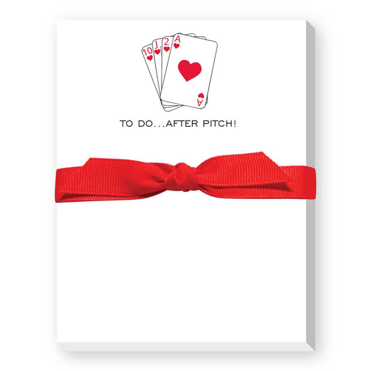TO DO...AFTER PITCH!