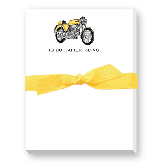 TO DO...AFTER RIDING!