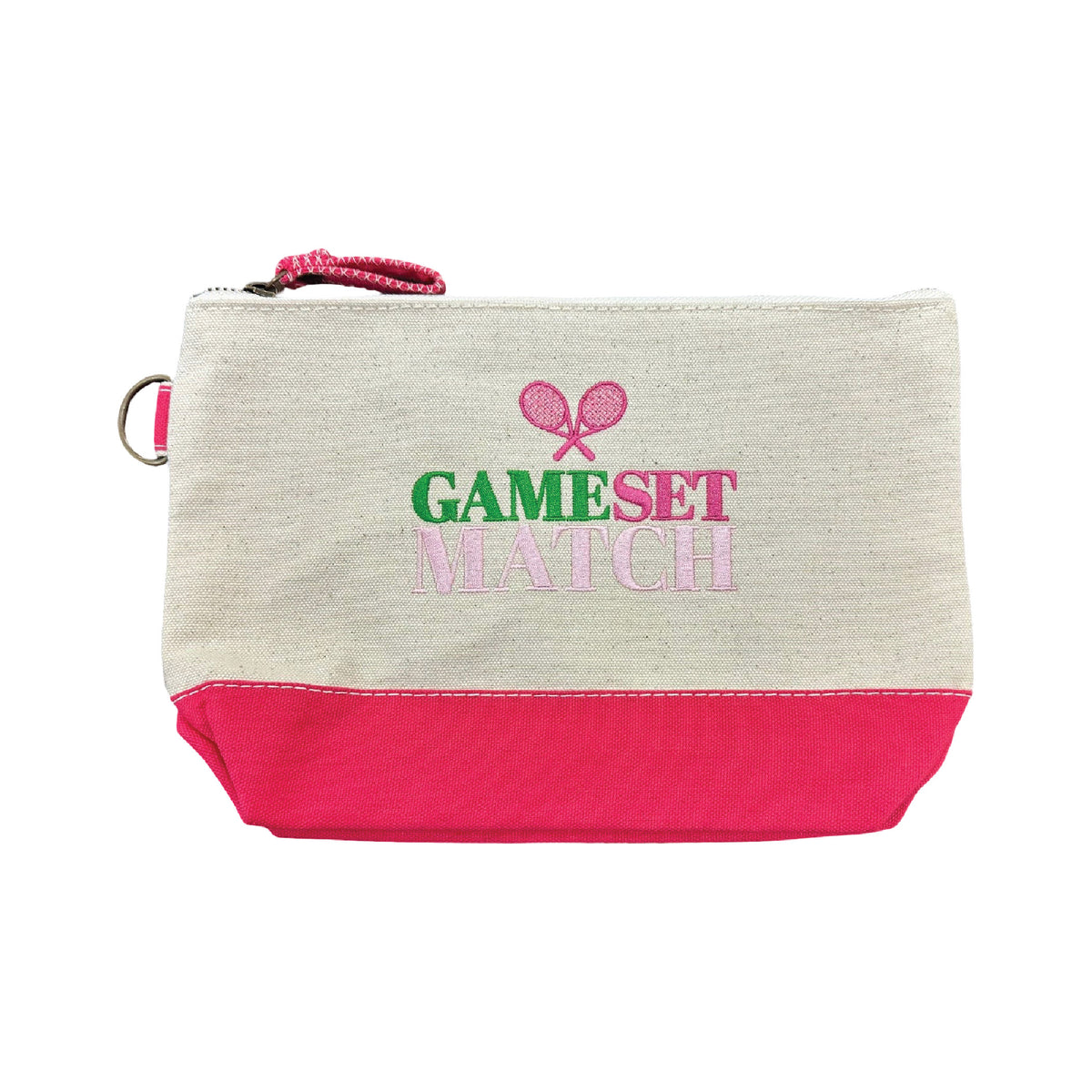 TENNIS EMBROIDERED COSMETIC BAGS