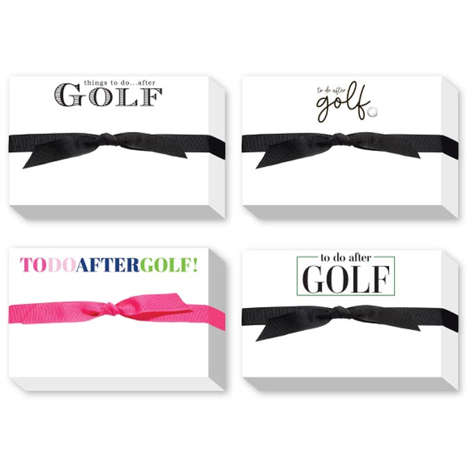 TO DO AFTER GOLF BIG AND BOLD NOTEPADS