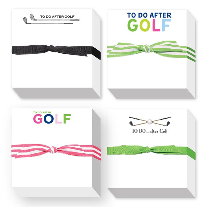 TO DO AFTER GOLF CHUBBIE NOTEPADS