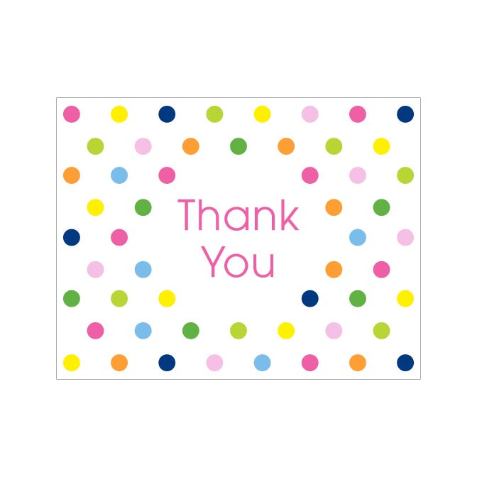 DOTS THANK YOU FOLDOVER NOTES