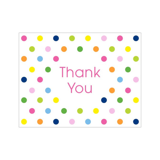 DOTS THANK YOU FOLDOVER NOTES