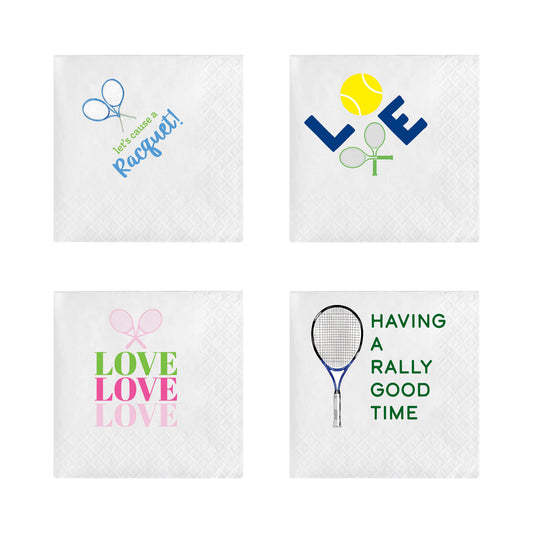 TENNIS COCKTAIL NAPKINS