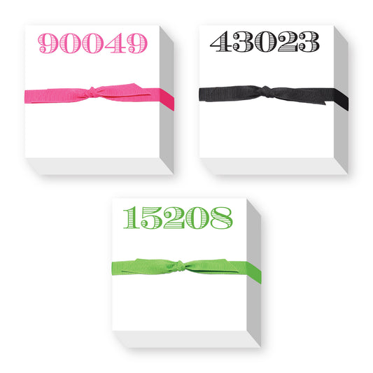 ZIP CODE CHUBBIE NOTEPAD