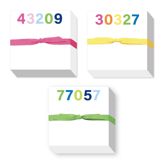 ZIP CODE CHUBBIE NOTEPAD