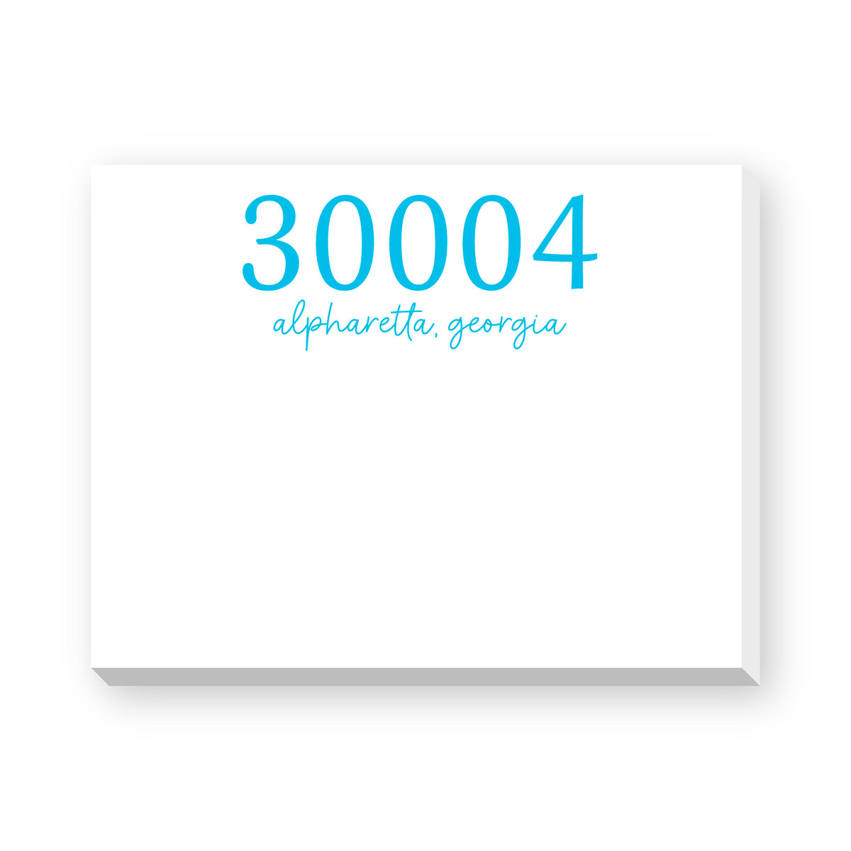 ZIP CODE DITTIE NOTEPAD