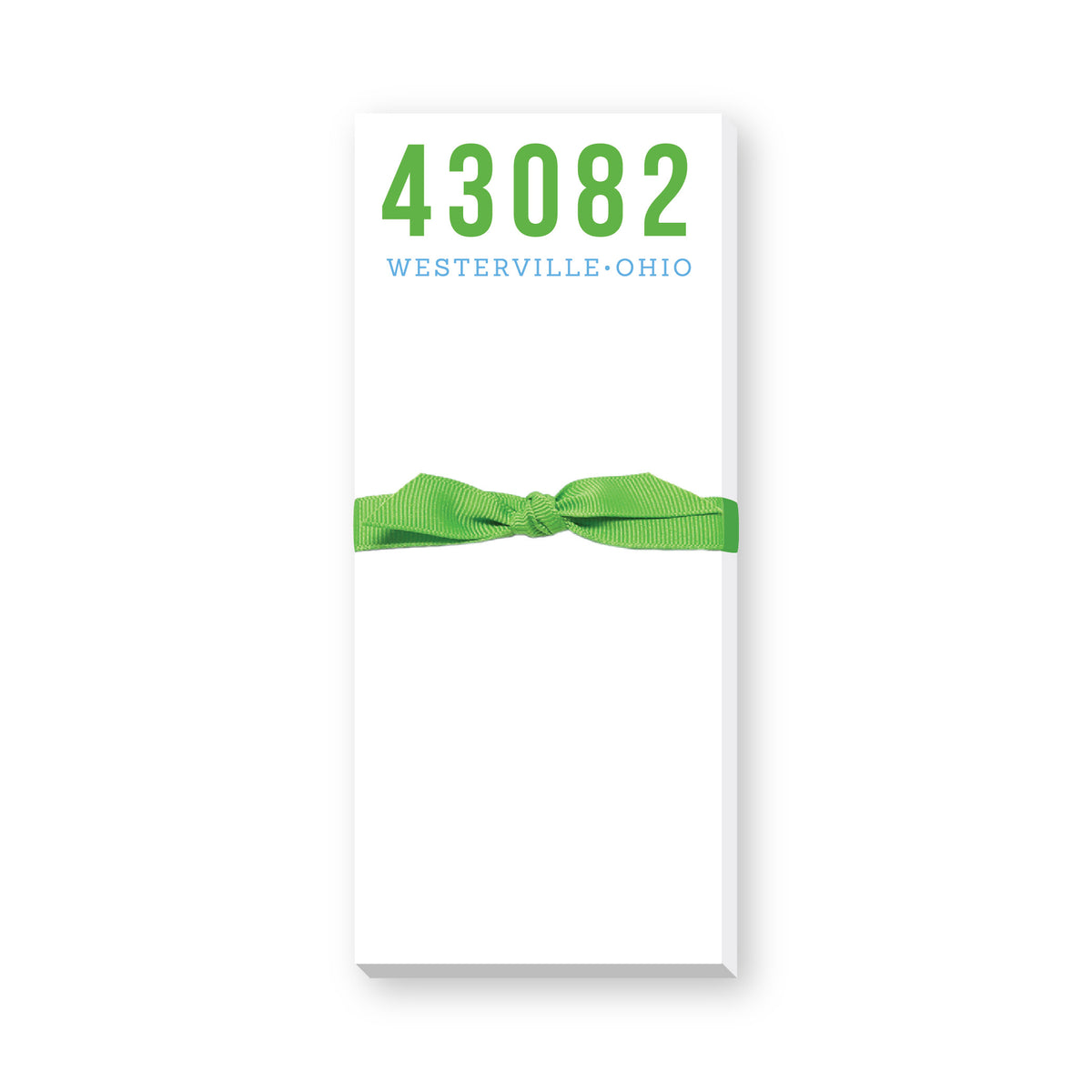 ZIP CODE SKINNIE NOTEPAD