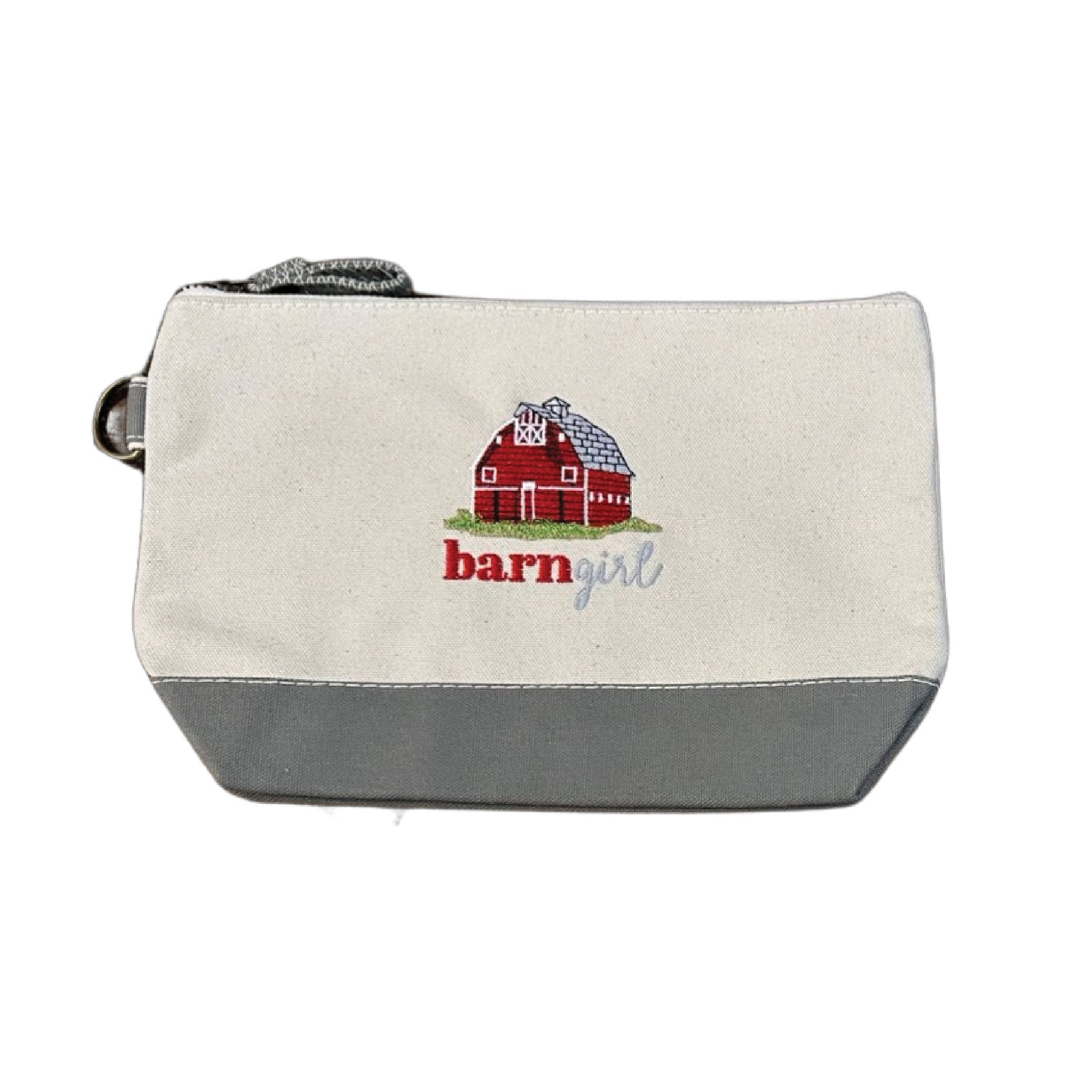 BARN GIRL EMBROIDERED COSMETIC BAG